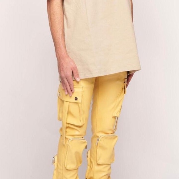 PHEELINGS NEVER LOOK BACK LEATHER CARGO STACK WHEAT YELLOW, men’s size 34 - Picture 16 of 16